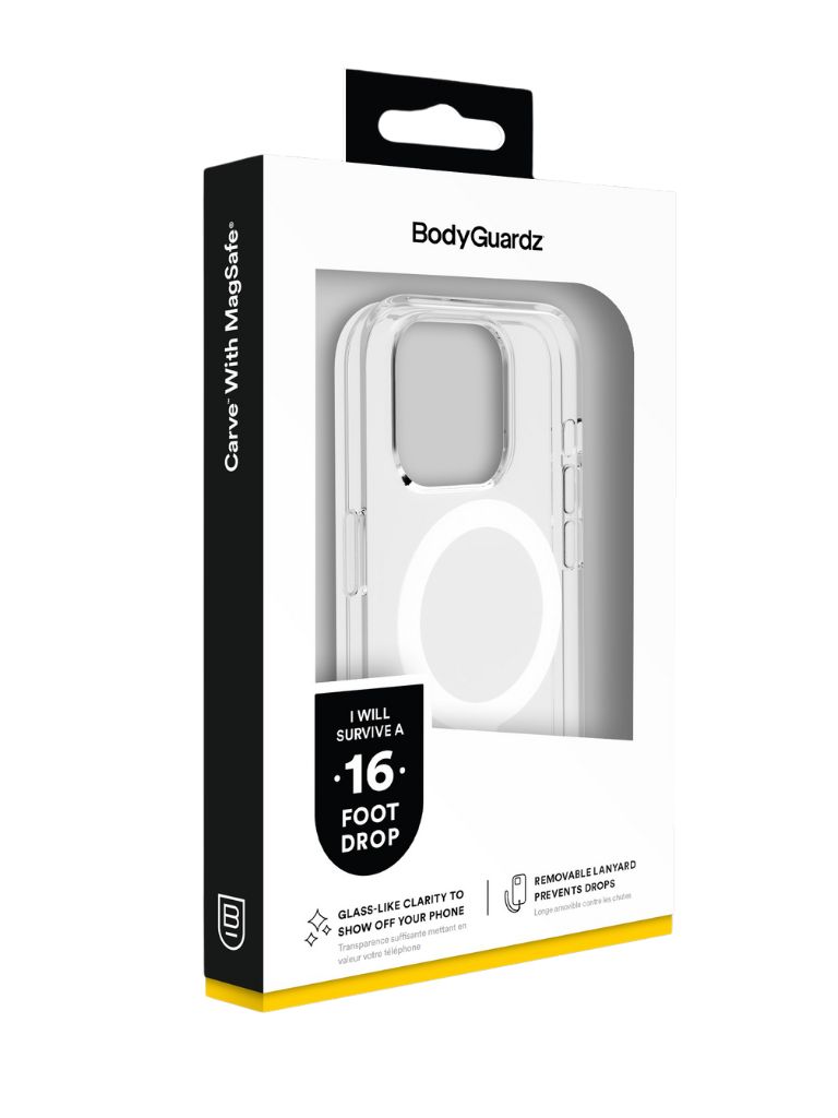Husa Originala Bodyguardz Carve Magsafe pentru Iphone 15 -Transparenta - 1 | YEO